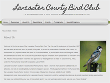 Tablet Screenshot of lancasterbirdclub.org